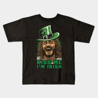 Kiss Me I'm Irish // Danny Fan Art Kids T-Shirt